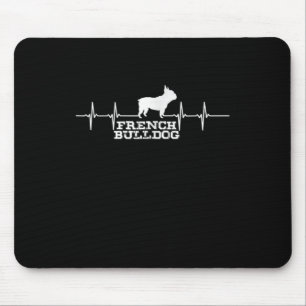 Hund Gift Fransk Bulldog Heart Musmatta