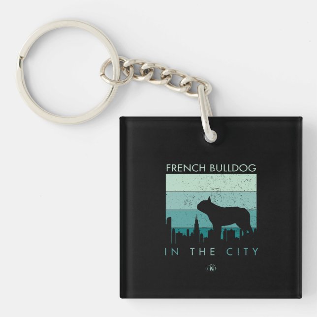 Hund Gift | Fransk Bulldog i staden (Framsidan)