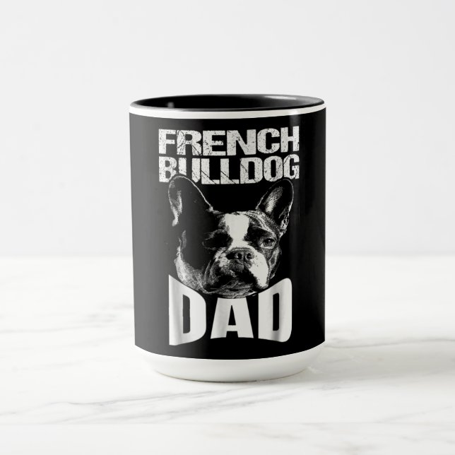 Hund Gift | Fransk Bulldog Pappa Mugg (Center)