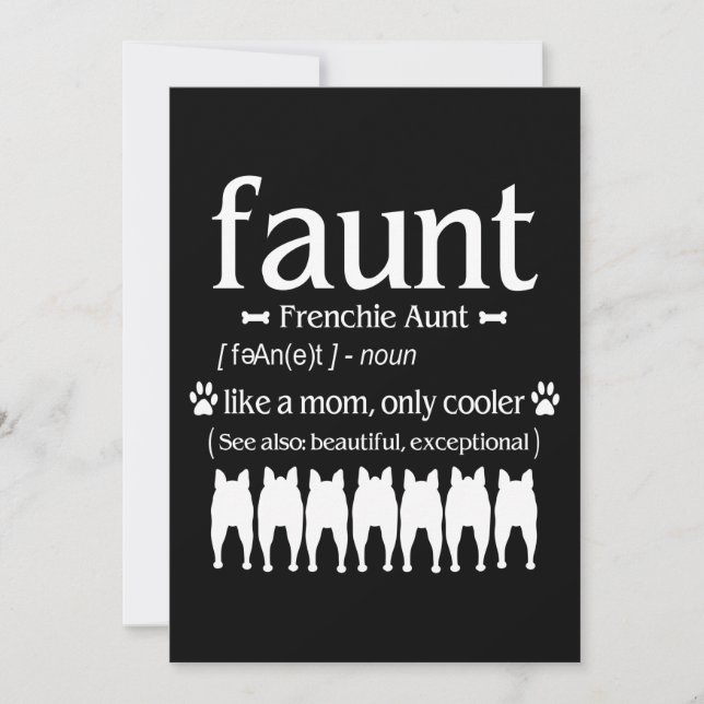 Hund Gift | Frenchie Moster - Endast kylare i likh (Framsida)
