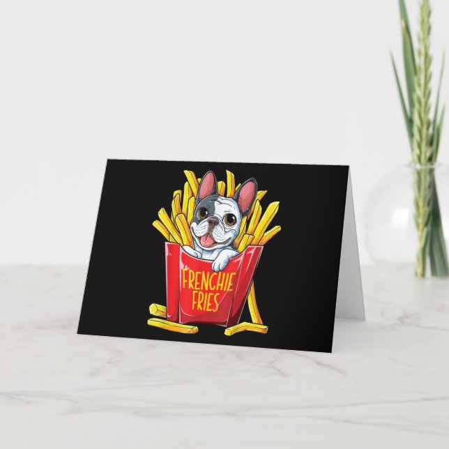 Hund Gift| Frenchifrukter Kort (Framsida)