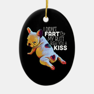 Hund Gift Jag började inte med min knapp utan gav Julgransprydnad Keramik