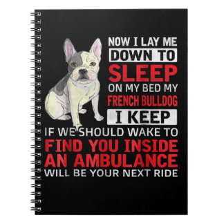 Hund Gift | Jag ska sova på min Fransk Bulldog Anteckningsbok