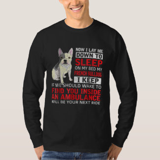 Hund Gift | Jag ska sova på min Fransk Bulldog T Shirt