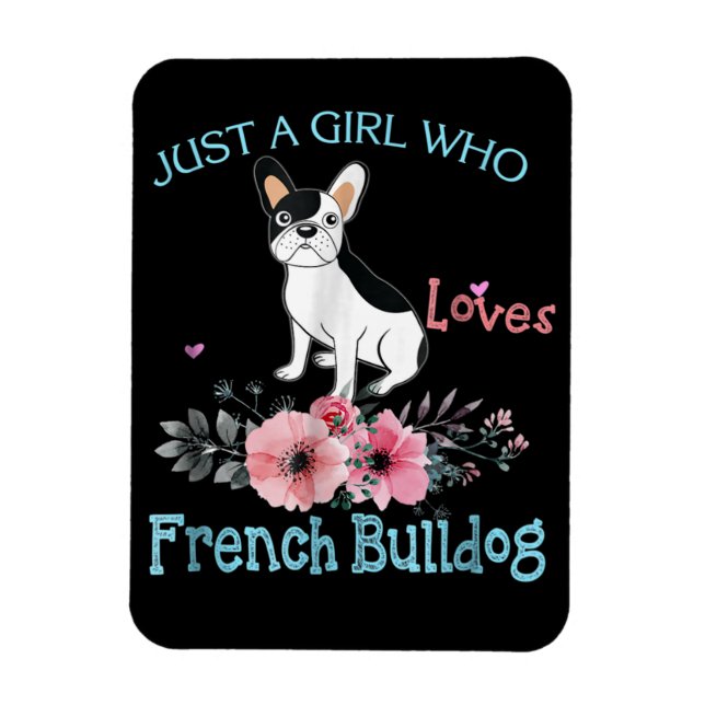 Hund Gift | Kärlek Fransk Bulldog Magnet (Vertikal)