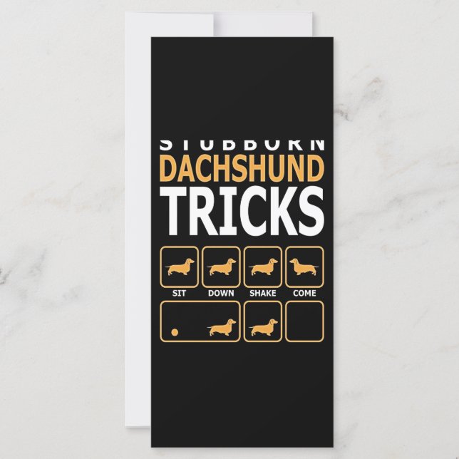 Hund Gift | Stubborn Dachshund Tricks (Framsida)