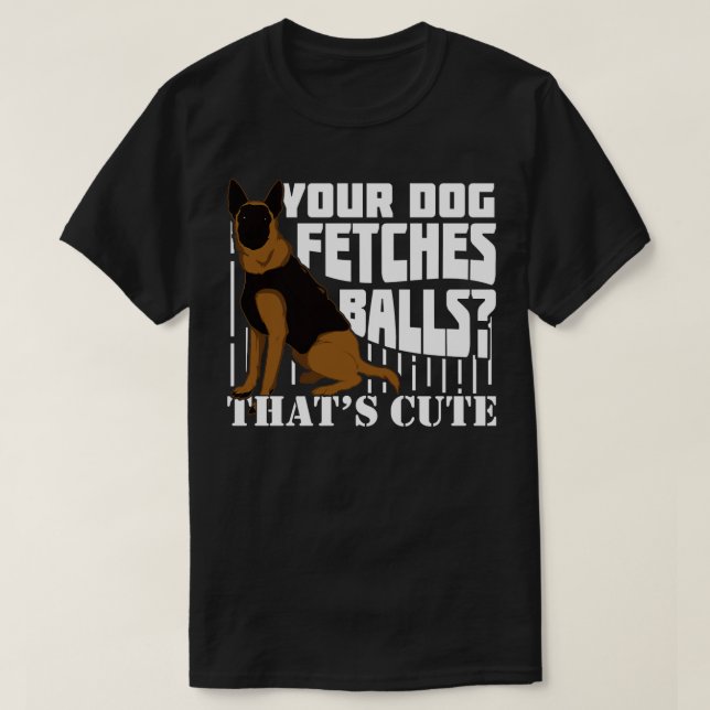 Hund Gift T Shirt (Design framsida)