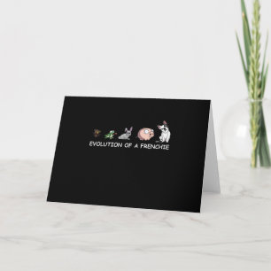 Hund Gift Utvecklingen av en frenchie Kort