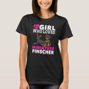 Hund Girls Miniature Pinscher Women Pet Min Pinsch T Shirt