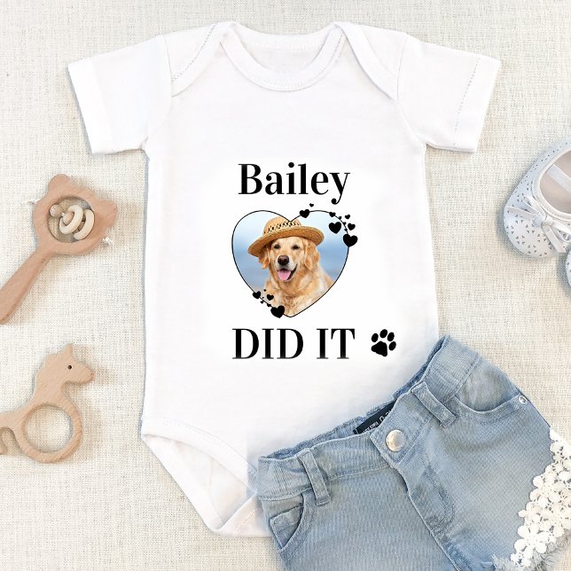 Hund gjorde det roligt med Pet Photo T Shirt (Skapare uppladdad)