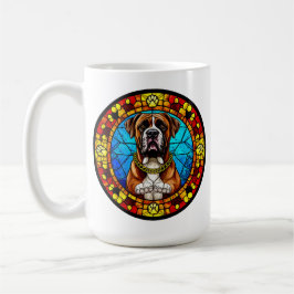 Hund Glas Stil Artwork Kaffemugg