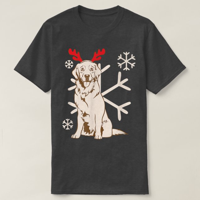 Hund God jul Firande Party renen La T Shirt (Design framsida)