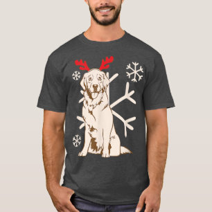 Hund God jul Firande Party renen La T Shirt