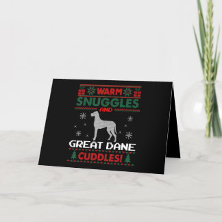Hund| God jul Great dane Hund Helgkort