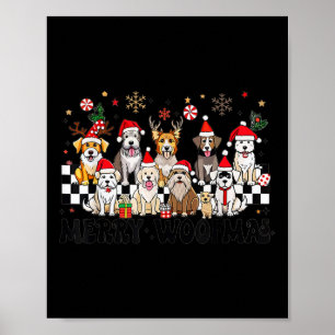 Hund God jul Woofmas Hund älskare nytt år Poster