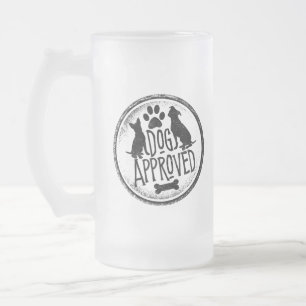 Hund godkänd frostat ölglas