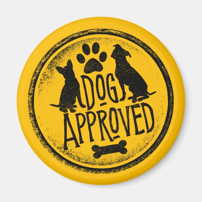 Hund godkänd magnet (Framsidan)
