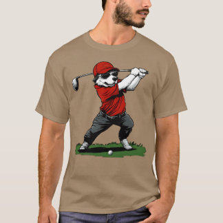 Hund Golf-lustig gåva T Shirt