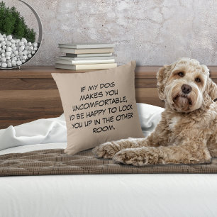 Hund gör dig obekväm kudde