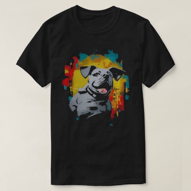 Hund Graffiti T-Shirt (Design framsida)