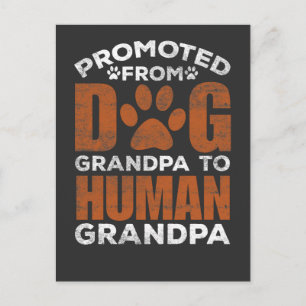 Hund Grandfather Promotion Pappa Human Granddad Vykort