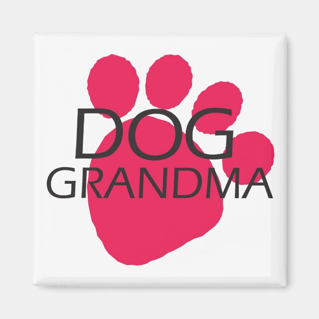 Hund Grandma Magnet (Framsidan)