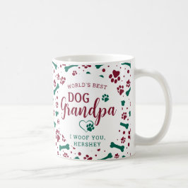Hund Grandpa Granddog Anpassningsbar Pet Photo jul Kaffemugg