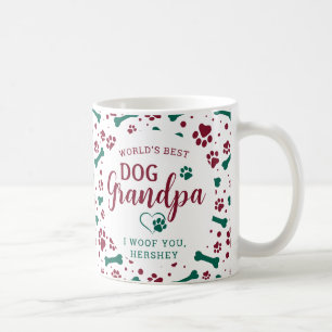 Hund Grandpa Granddog Anpassningsbar Pet Photo jul Kaffemugg