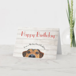 Hund Grattis på födelsedagen-kort Kort