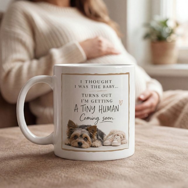 Hund Graviditet Meddelande Kaffemugg (Skapare uppladdad)