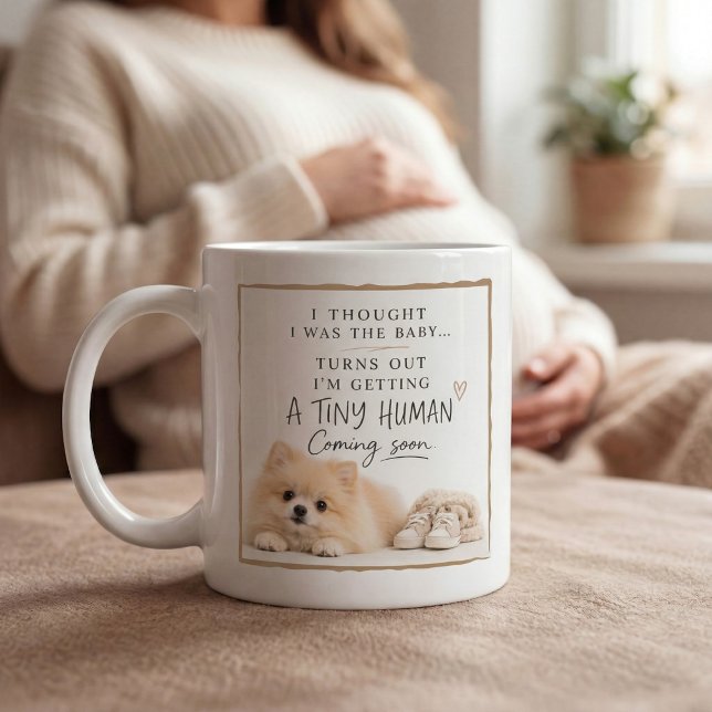Hund Graviditet Meddelande Kaffemugg (Skapare uppladdad)