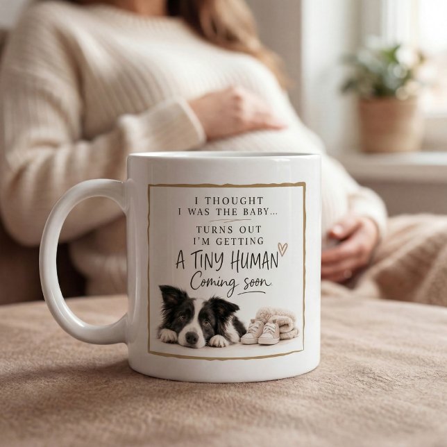 Hund Graviditet Meddelande Kaffemugg (Skapare uppladdad)