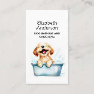 Hund Groomer Bathing Customized ii Visitkort