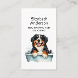 Hund Groomer Bernese Mountain Visitkort