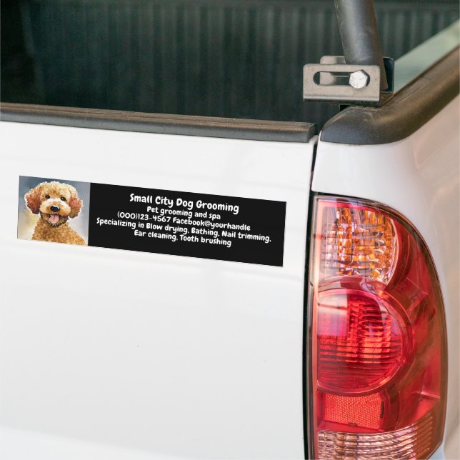 Hund Groomer Business Promotional Bildekal (På lastbil)