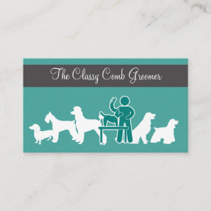 Hund Groomer Classy-Affärskort Visitkort