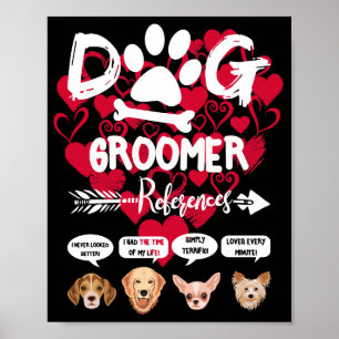 Hund Groomer Gift-referenser Grooming Hund Salon S Poster