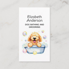 Hund Groomer Golden Doodle Visitkort