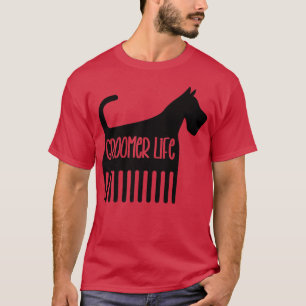 Hund Groomer Grooming Pet Puppy Comb Sheets Clippe T Shirt