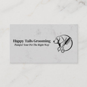 Hund Groomer Hair Cending Verktyg Visitkort