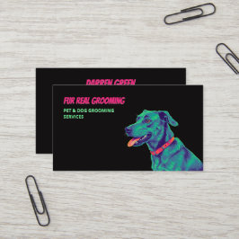 Hund Groomer Hund Care Black Visitkort