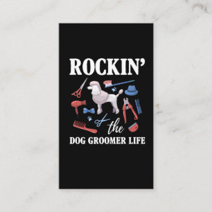 Hund Groomer Job Kärlek Scissor Pet Grooming Roli Visitkort