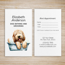 Hund Groomer Labradoodle Möte Visitkort