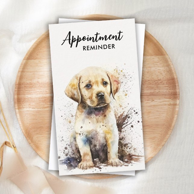 Hund Groomer Labrador Puppy Pet Sitter Djuromsorg Tidsbeställning Kort (Skapare uppladdad)