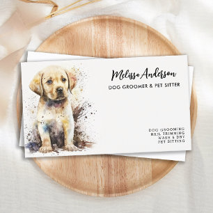 Hund Groomer Labrador Retriever Puppy Pet Sitter t Visitkort