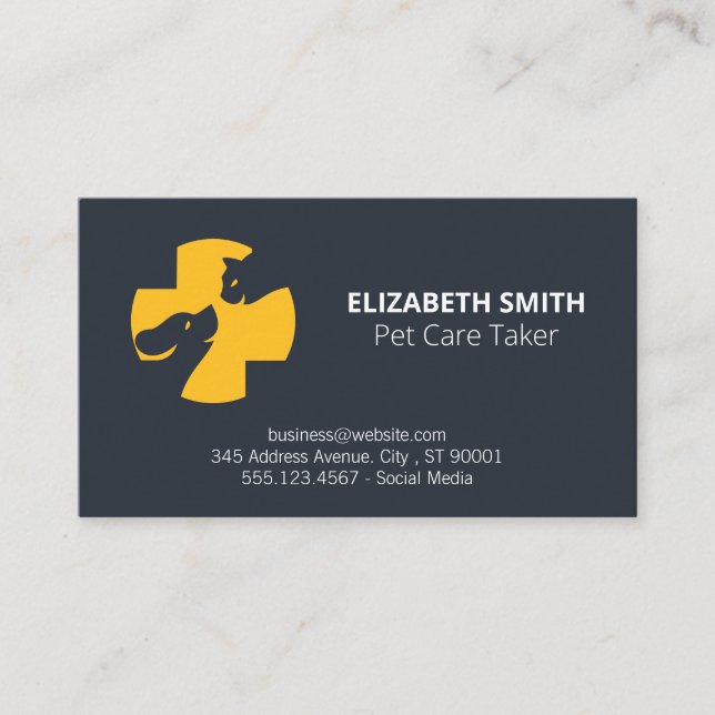 Hund Groomer | Lärare | Djurskydd Visitkort (Framsida)