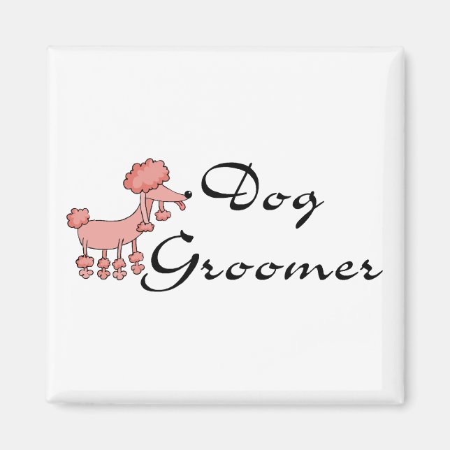Hund Groomer Magnet (Framsidan)