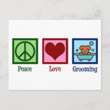 Hund Groomer Peace Kärlek Pet Grooming