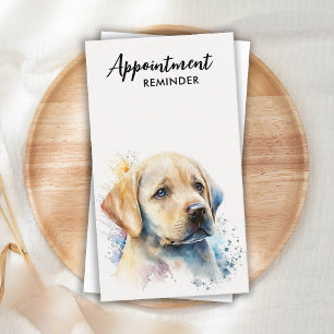 Hund Groomer Pet Sitter Gult Labour Puppy Tidsbeställning Kort