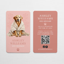 Hund Groomer Rosa Elegant QR-kod
